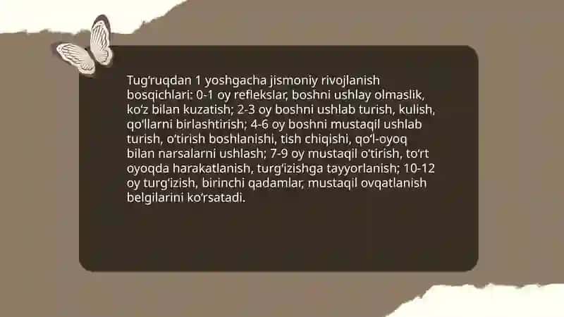 Maktabgacha yoshdagi bolalarda jismoniy rivojlanish bosqichlari 4