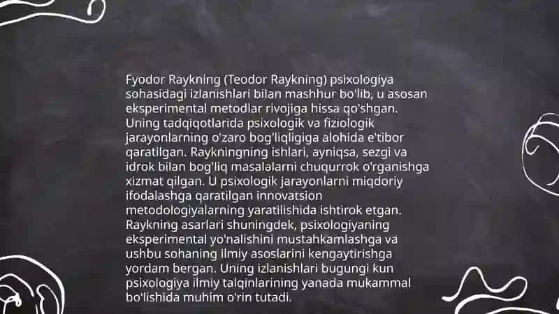 Tyodor Raykning hayoti va ijodi 4