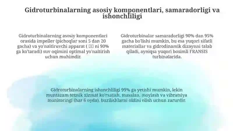 Zamonaviy gidroturbinalar va ularning rivojlanish tendensiyalari 4