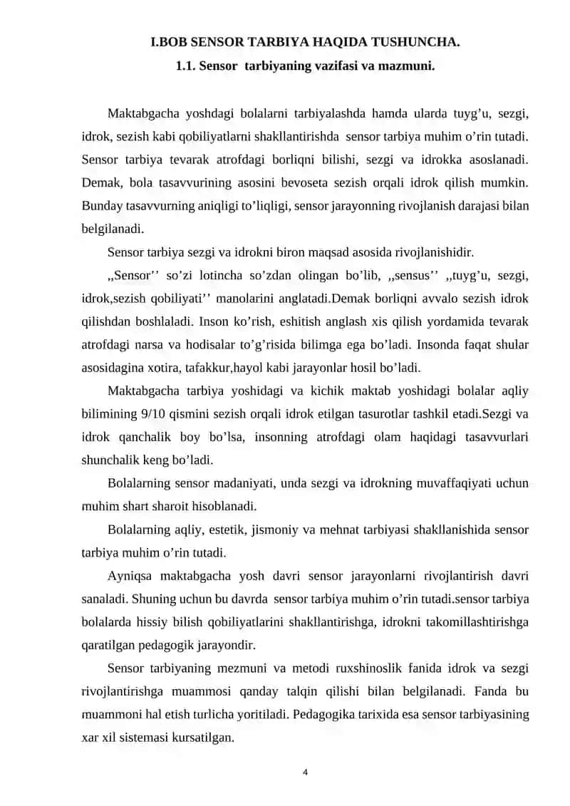 MAKTABGACHA YOSHDAGI BOLALARNING SENSOR TARBIYASI 4