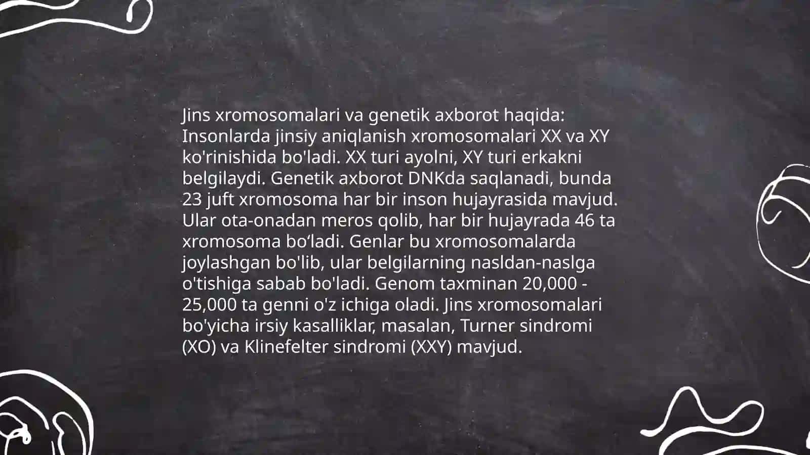 Jins genetikasi.Belgilarni jins bilan birikkan holda irsiylanishi va belgilarni birikkan holda irsiylanishi hamda krossingoverga oid PISA konteks topshiriqlar tuzish va tayyorlash 4