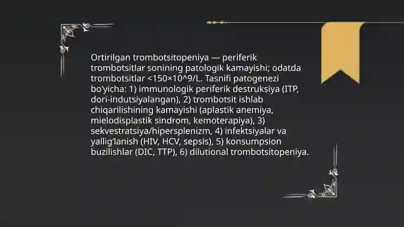 Tug'ma va ortirilgan trompotsit 4