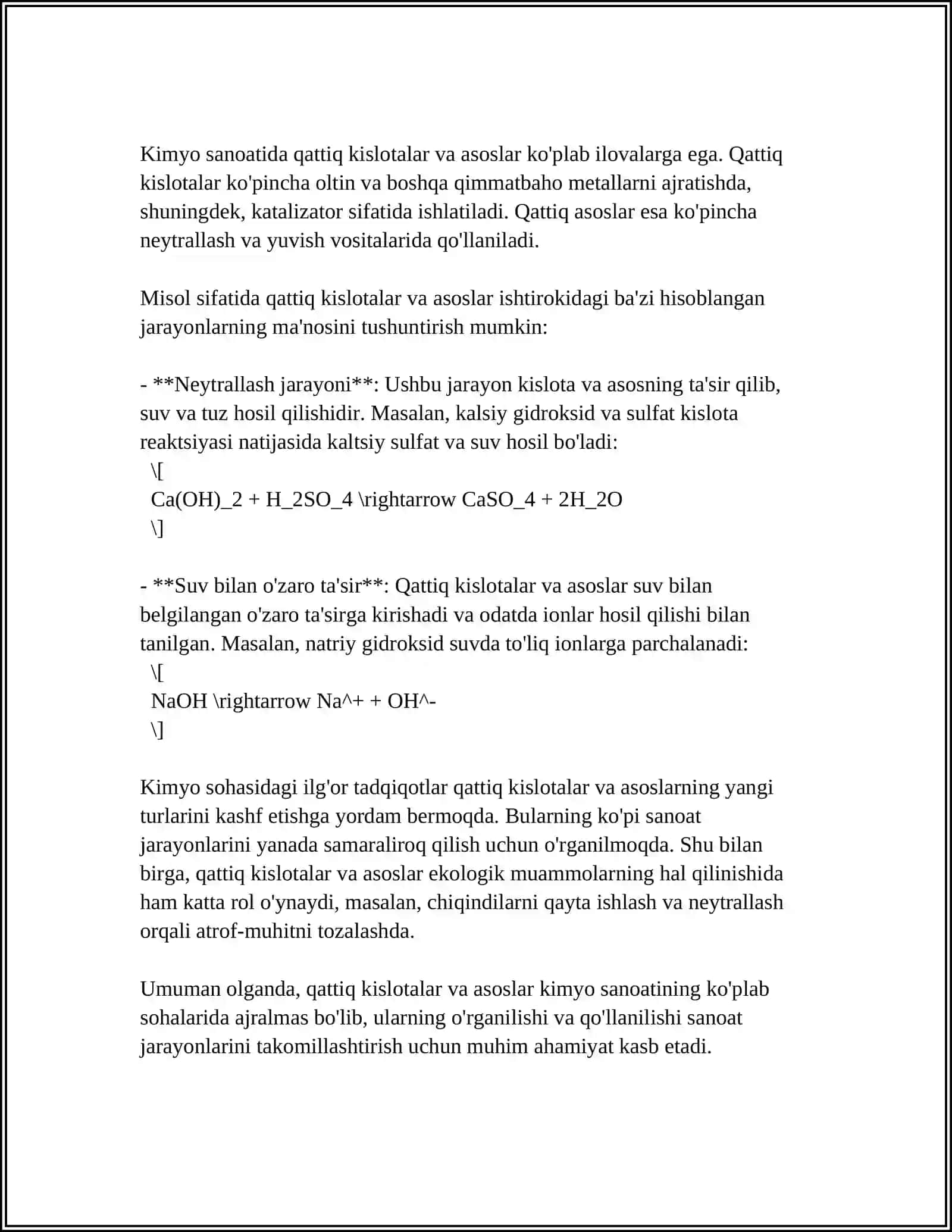 QATTIQ VA YUMSHOQ KISLOTA VA ASOSLAR NAZARYASI 4