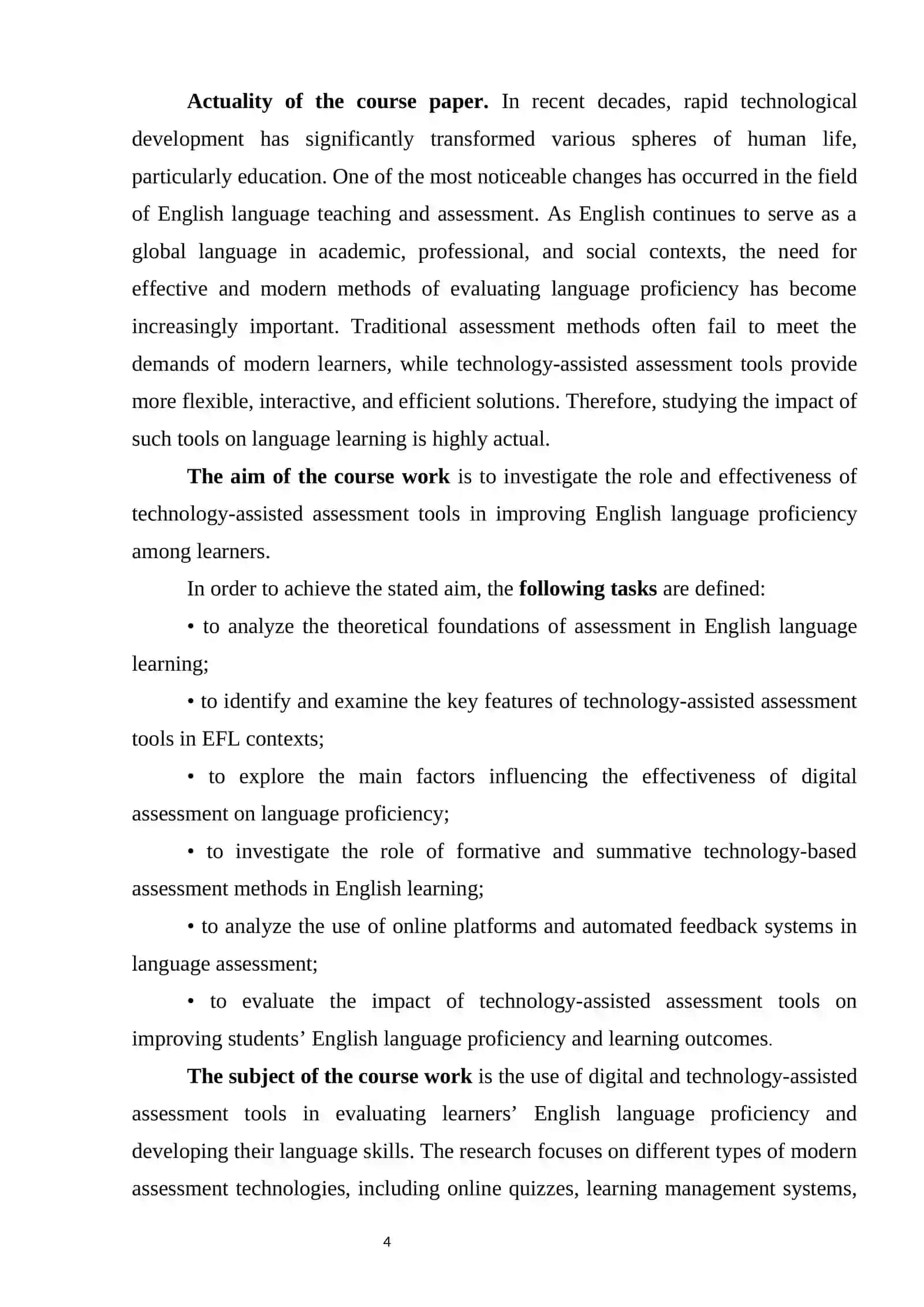 THE IMPACT OF TECHNOLOGY- ASSISTED ASSESSMENT TOOLS ON ENGLISH LANGUAGE PROFICIENCY 4