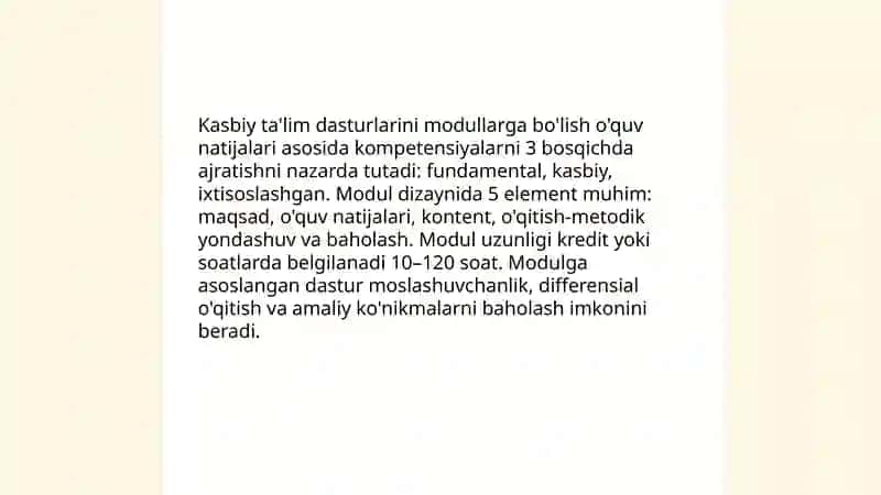 Kasbiy ta'lim mazmuni va texnologiyalari 4
