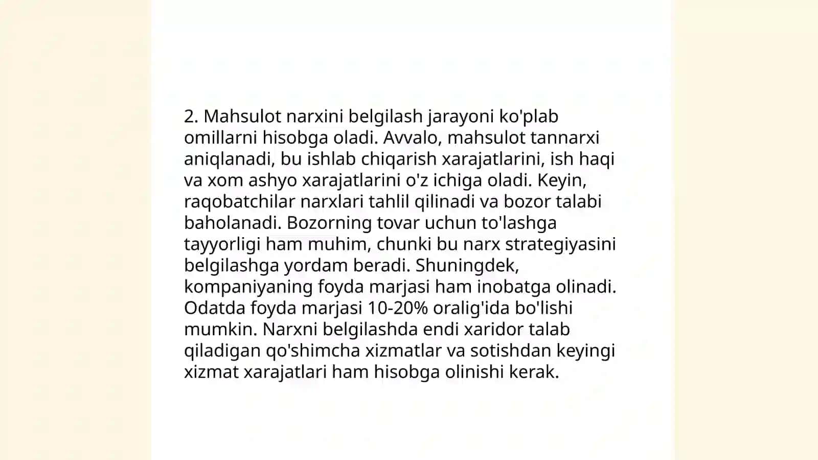 Ishlab chiqarish xarajatlari 4