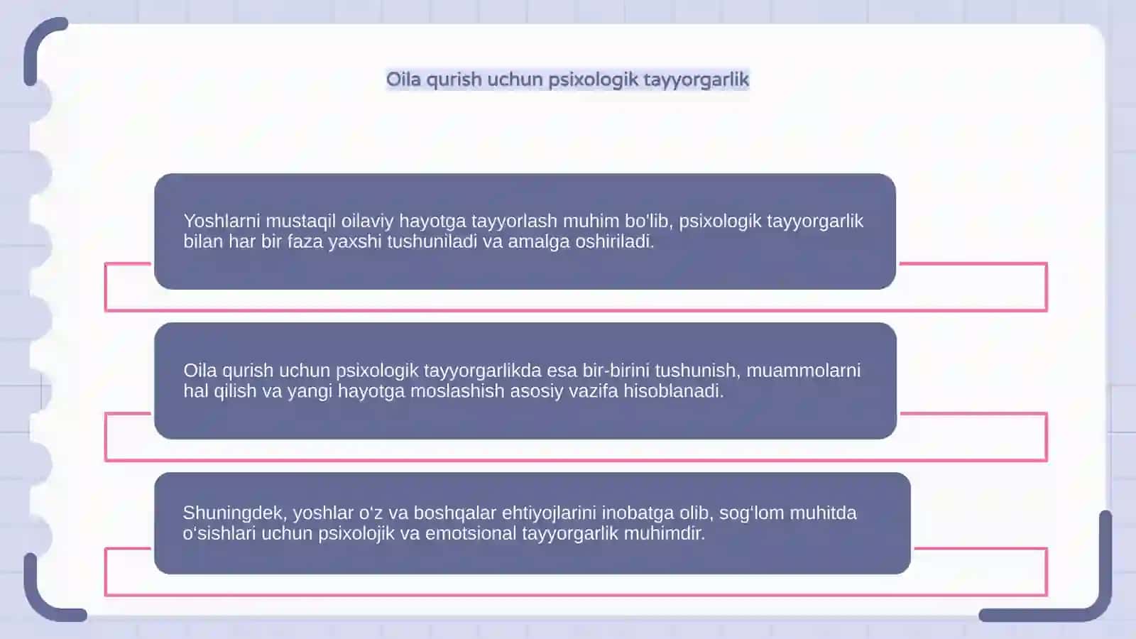 Oilada yoshlarni mustaqil oilaviy hayotga tayorlash 4