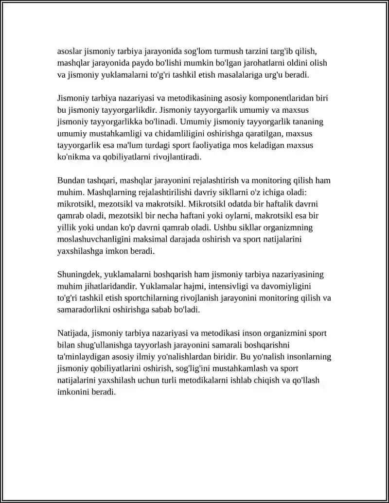 Jismoniy tarbiya nazariyasi va metodikasi 4