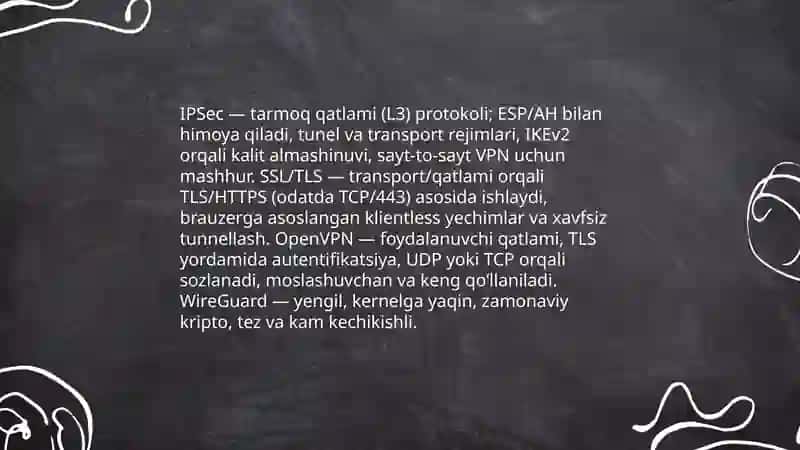 VPN texnologiyasi va uning xavfsizlikni ta’minlashdagi o‘rni 4
