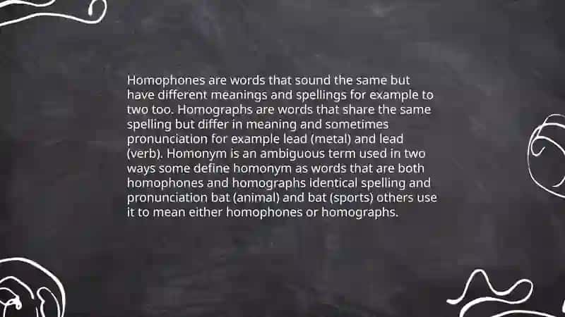 Homophones 4
