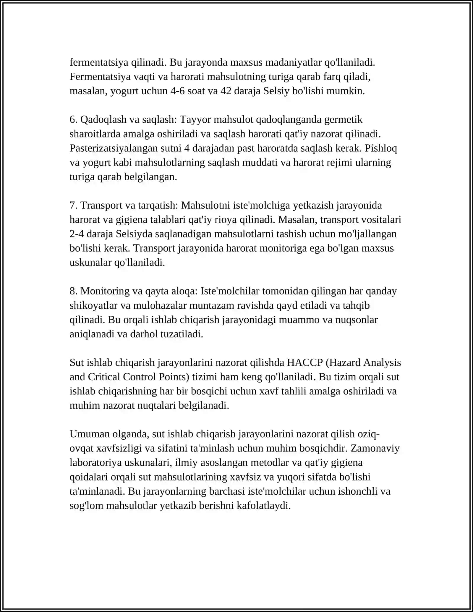SUT ISHLAB CHIQARISHDA TEXNIK-KIMYOVIY NAZORAT ÒRNI 4