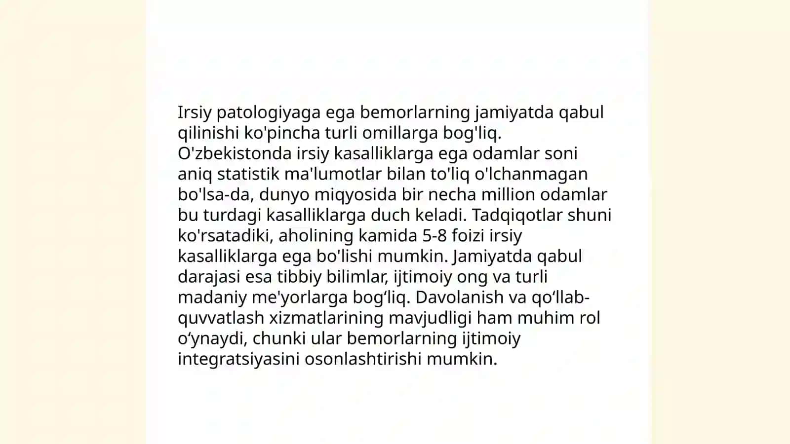 Irsiy patalogiyali bemorlarni sotsial adaptatsiyasi 4