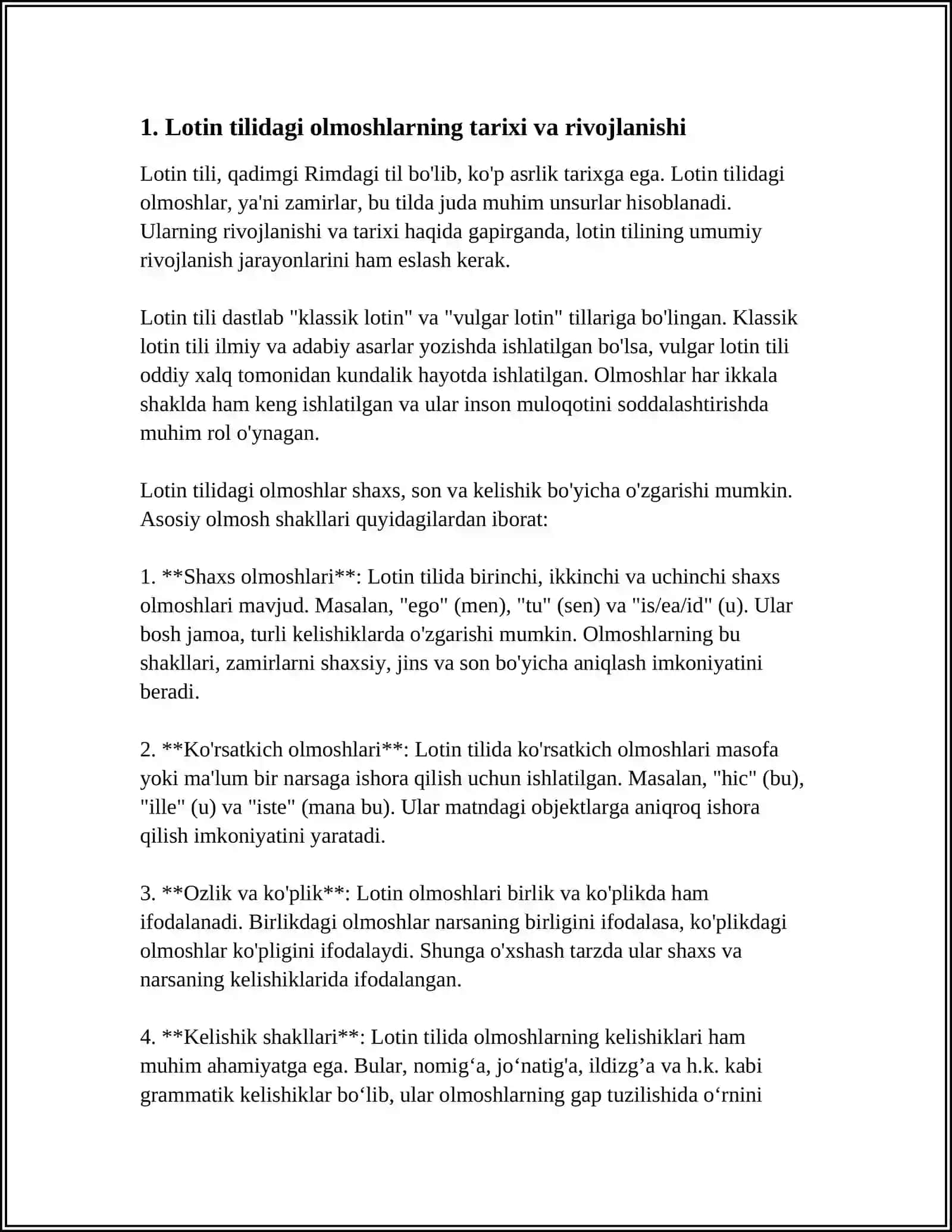 LOTIN TILI OLMOSHLARI ( EGO-MEN, PRO ME - MEN UCHUN,PER SE - TOZA HOLDA) 4