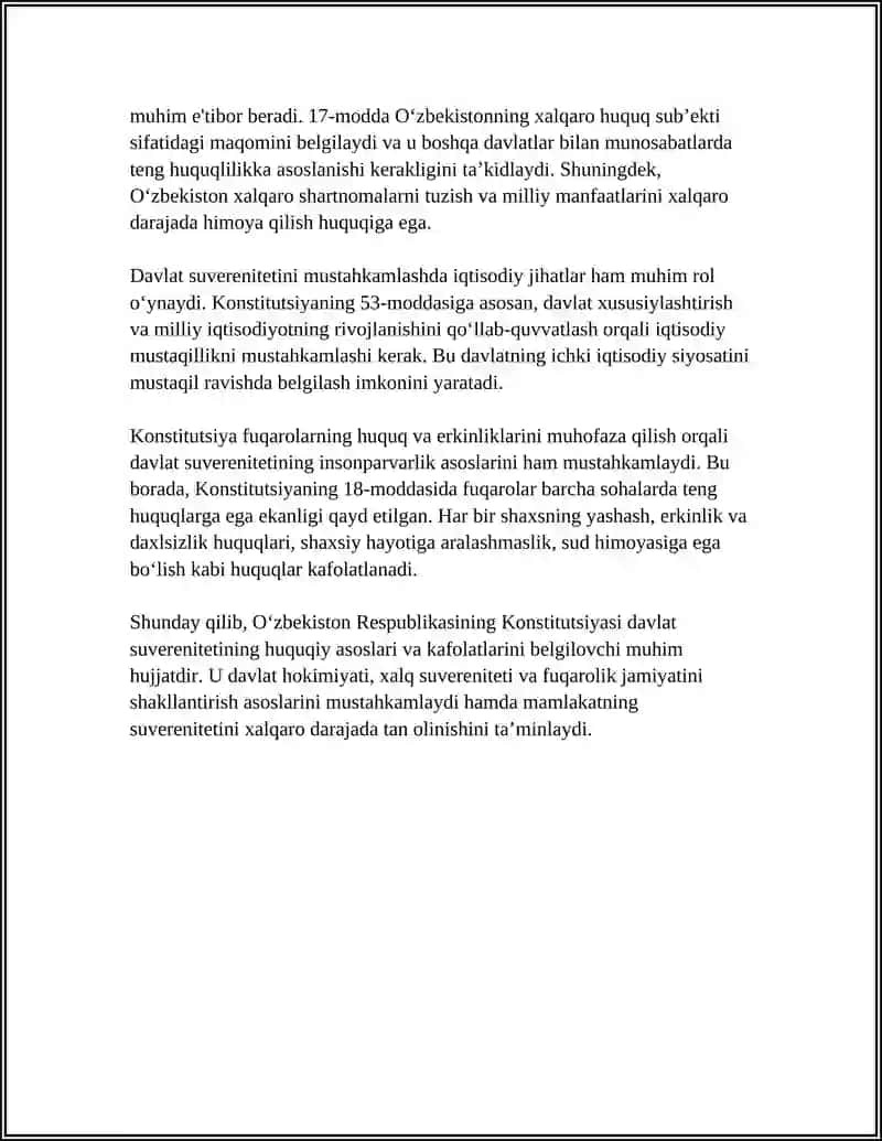 Konstitutsiya qabul qilinishi va davlat suverenitetining normativ asoslari 4