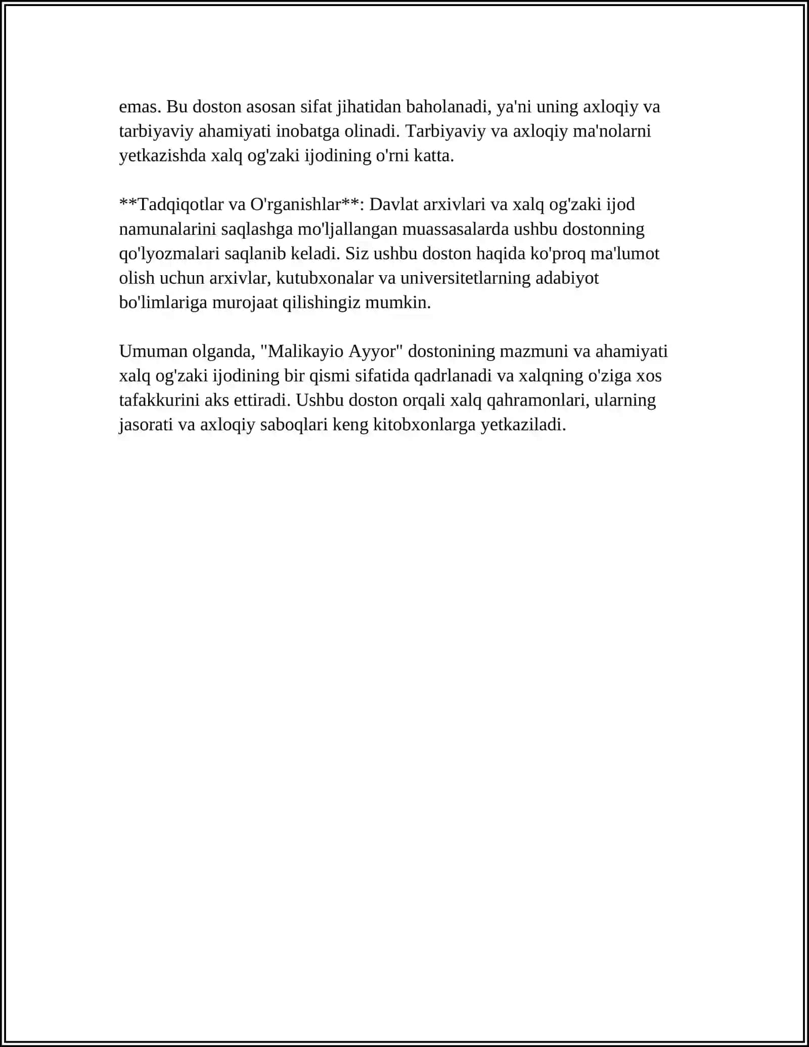 MALIKAI AYYOR DOSTONINI OBRAZLARI 4
