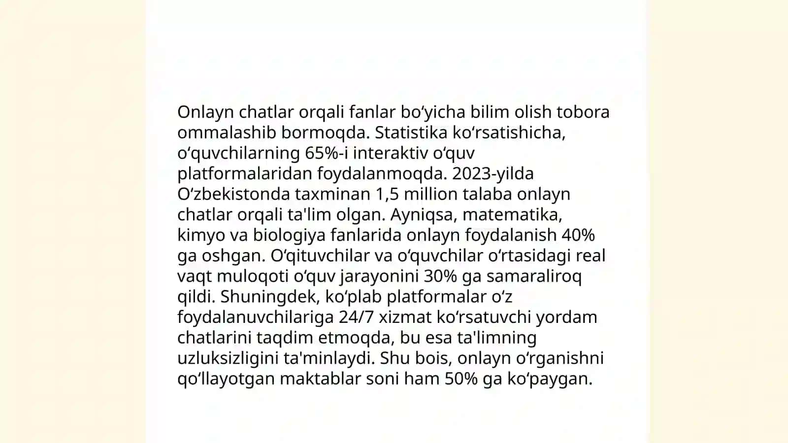 Chatlardan taʼlimda foydalanish 4
