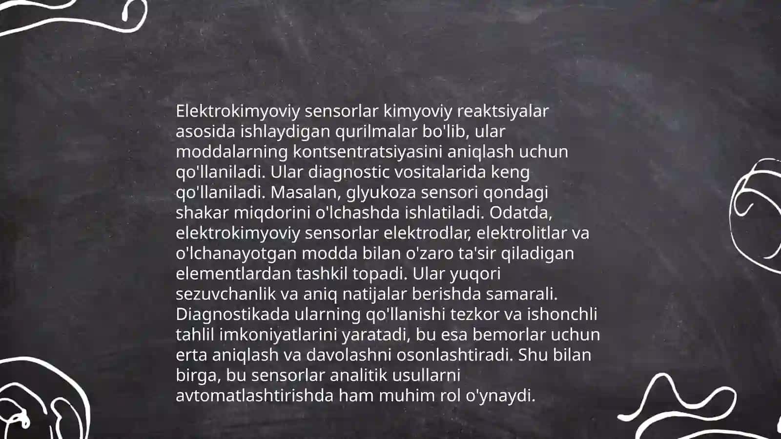 Davolash amaliyotida va tashxisda elektrokimyo asoslarining qo’llanilishi 4