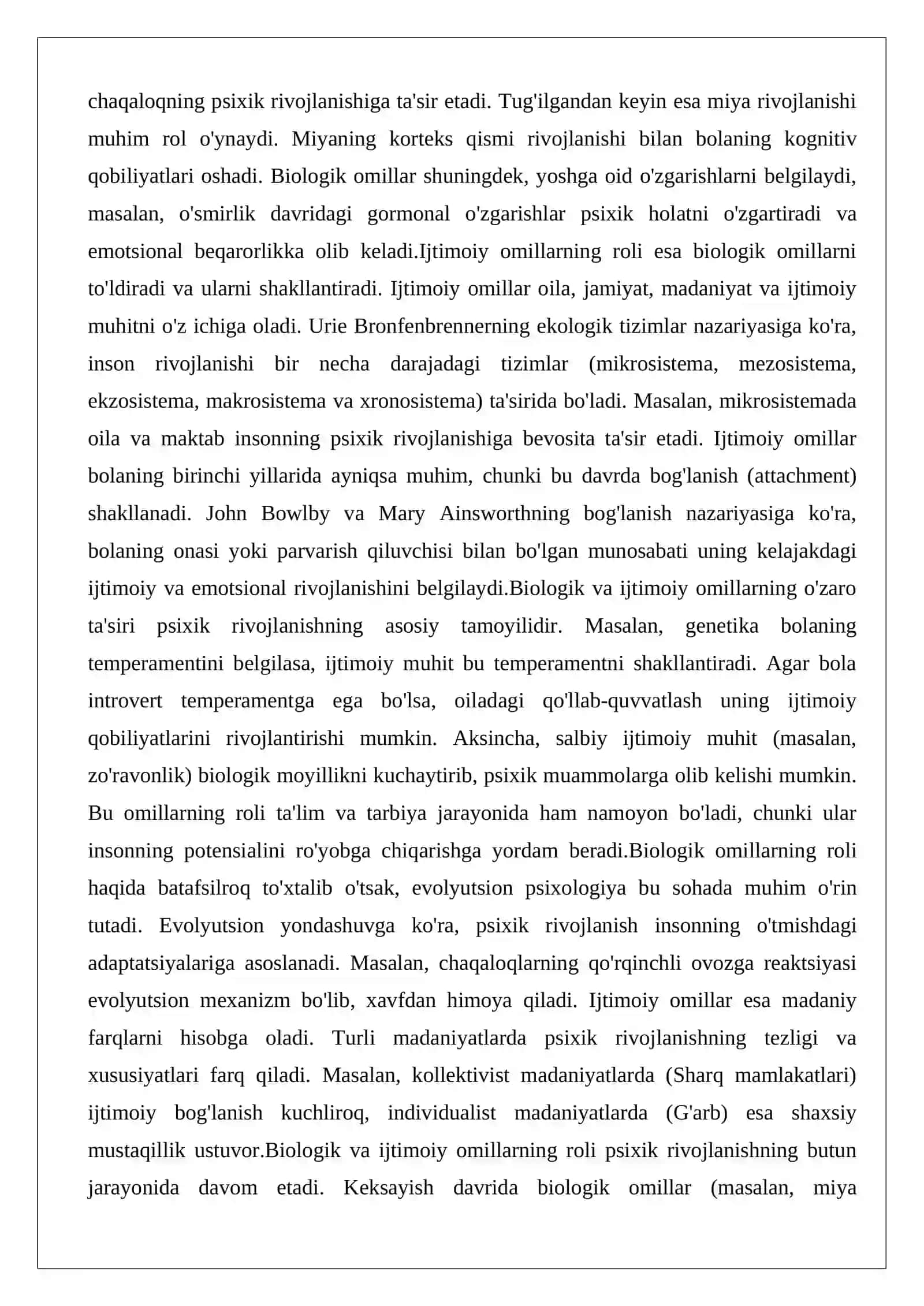 Psixik rivojlanishning asosiy qonuniyatlari 4