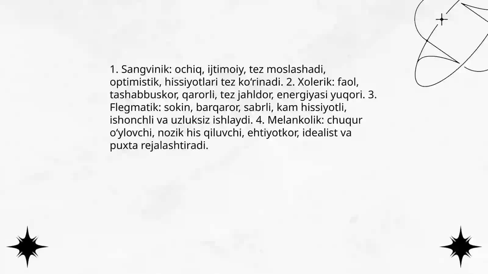 Temperamentning taʼrifi va asosiy tushunchalar 4