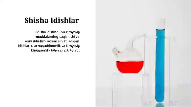 Kimyoviy asboblar va shisha idishlar bilan ishlash: tozalash usullari 4