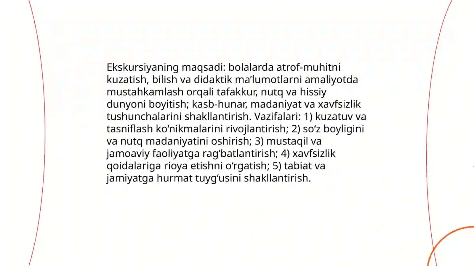 Maktabgacha ta’lim tashkilotlarida ekskursiyani òtkazish mazmuni 4