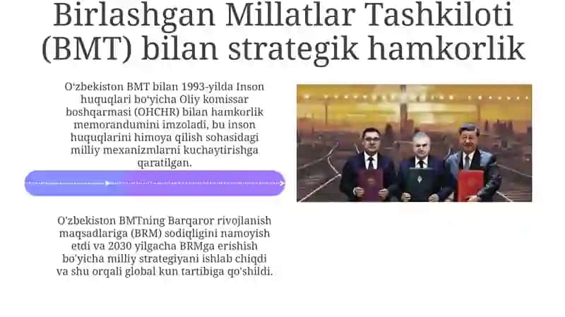 O'zbekistonning xalqaro tashkilotlar bilan hamkorligi: Tarix, asosiy yo'nalishlar va afzalliklar 4