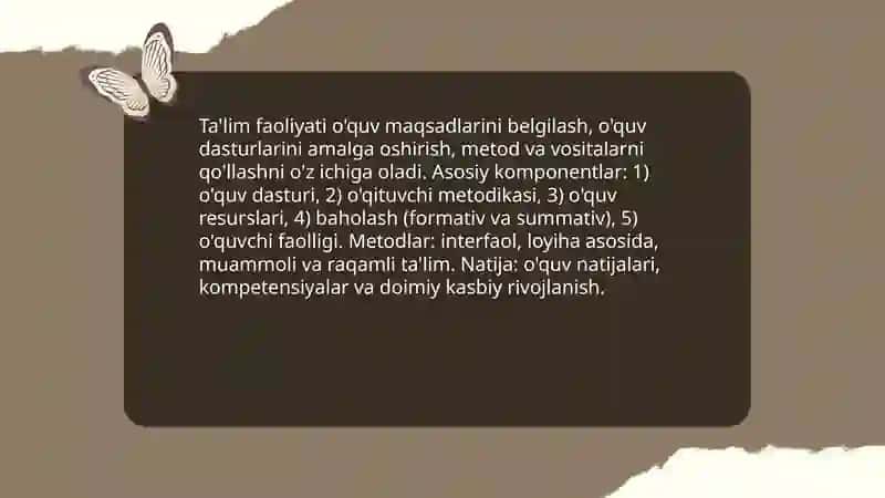 Kasbiy faoliyat 4