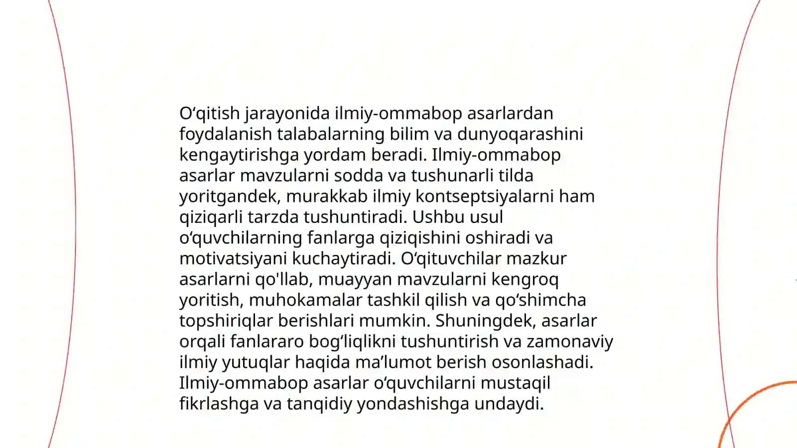 Oʻqish darslarida ilmiy - ommabop asarlarni oʻtish uslubiyati 4