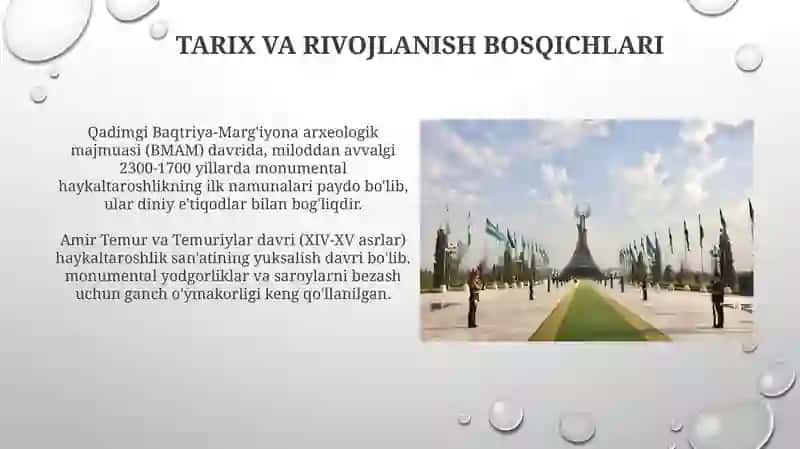 O'zbekiston haykaltaroshlik san'ati 4