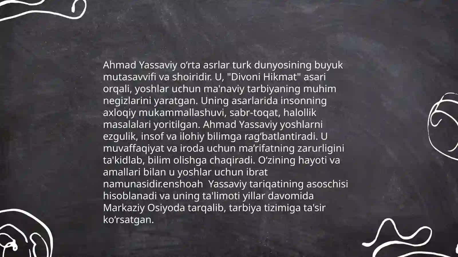 Yuksak ma'naviyatli yoshlarni tarbiyalashga o'rta Osiyo allomalari ilmiy merosining o'rni 4