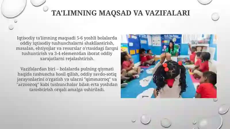 Maktabgacha ta’lim tashkilotlarida iqtisodiy tarbiya tashkil etish 4
