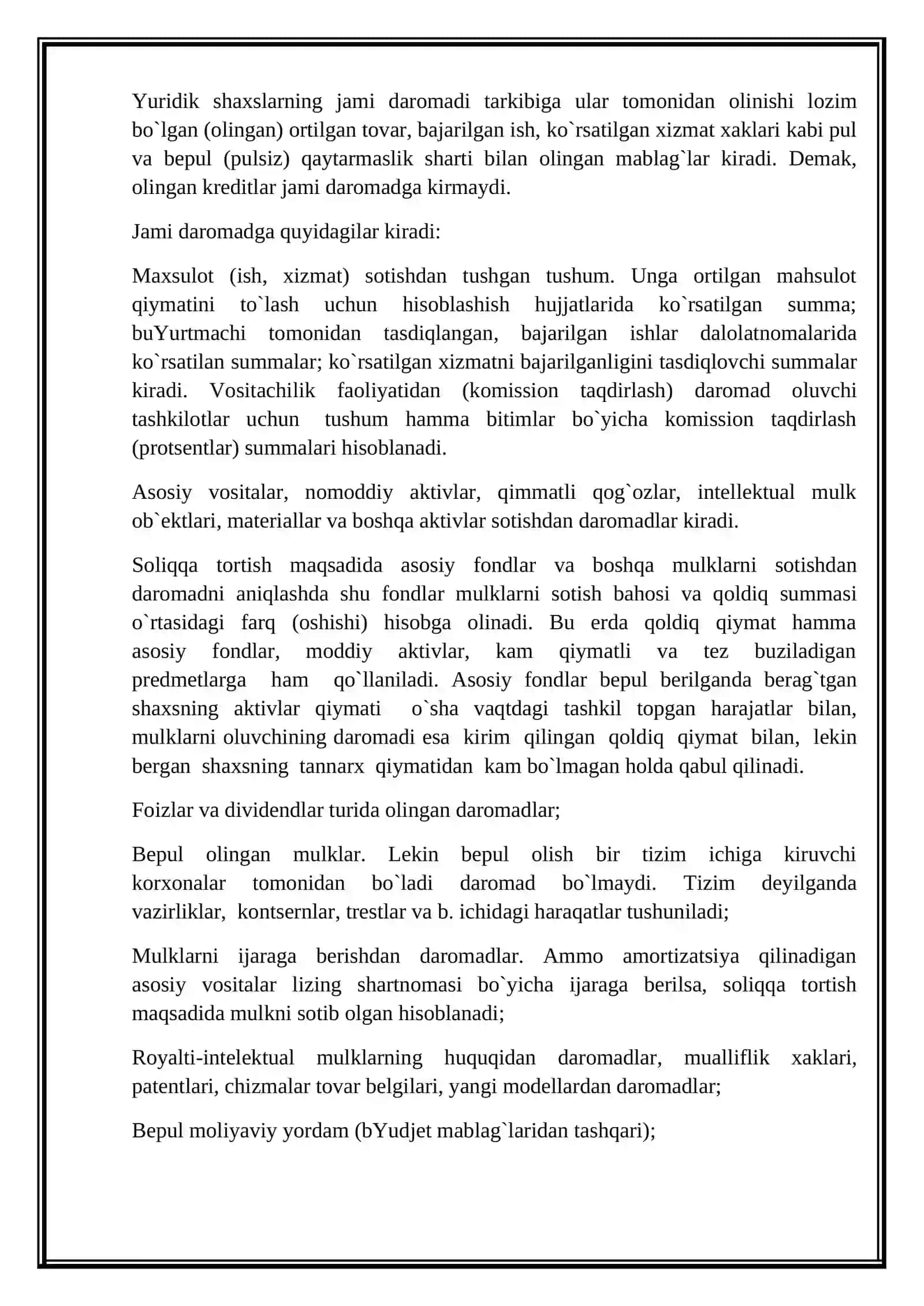 YURIDIK SOLIQ TÒLOVCHILAR BÒYICHA HUDUDLAR ARO DAVLAT SOLIQ INSPEKSIYASI TOGRISIDA NIZOM VA UNING TUZULMASI, ASOSIY VAZIFALARI VA FUNKSIYALARI 4