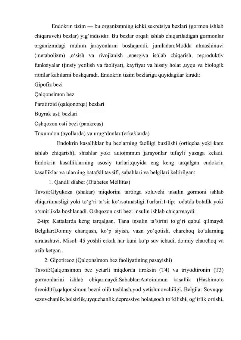 Endokrin kasalliklari bilan og`rigan bemorlar psixologik xususiyatlari 4