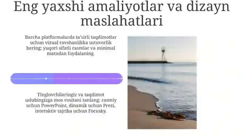 Power Point, Prezi, Focusky mavzusuda kollokvium 4