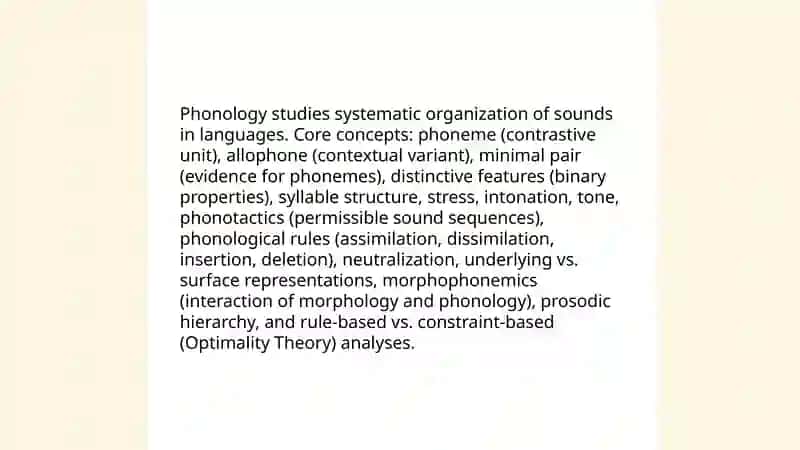 General Linguistics Notions 4
