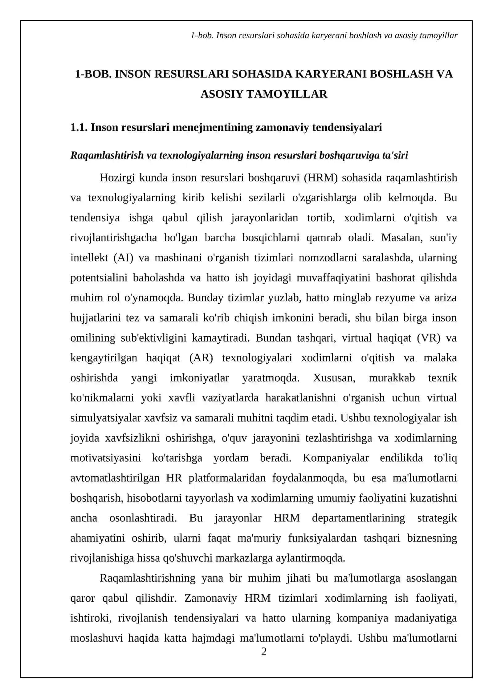 Inson resurslari karyerasini rejalashtirish va rivojlantrirish 4