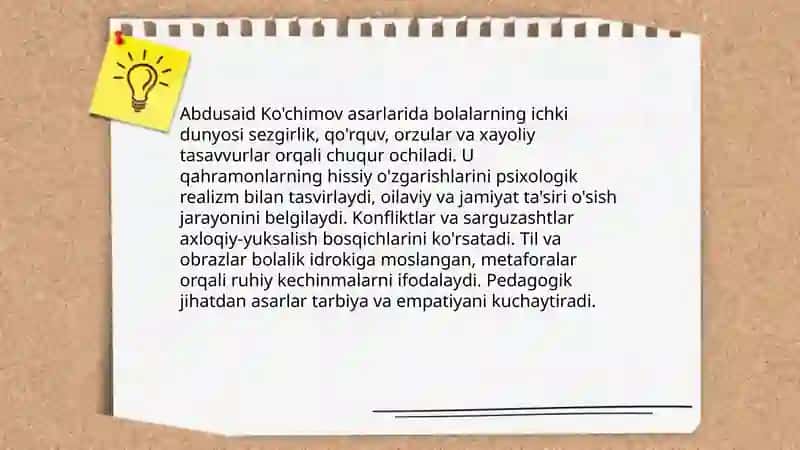 Zafar Isomiddinov Abdusaid Ko'chimov Zulfiya Mo'minova Kavsar Turdiyevalar ijodida bolalar ruhiyati talqini 4