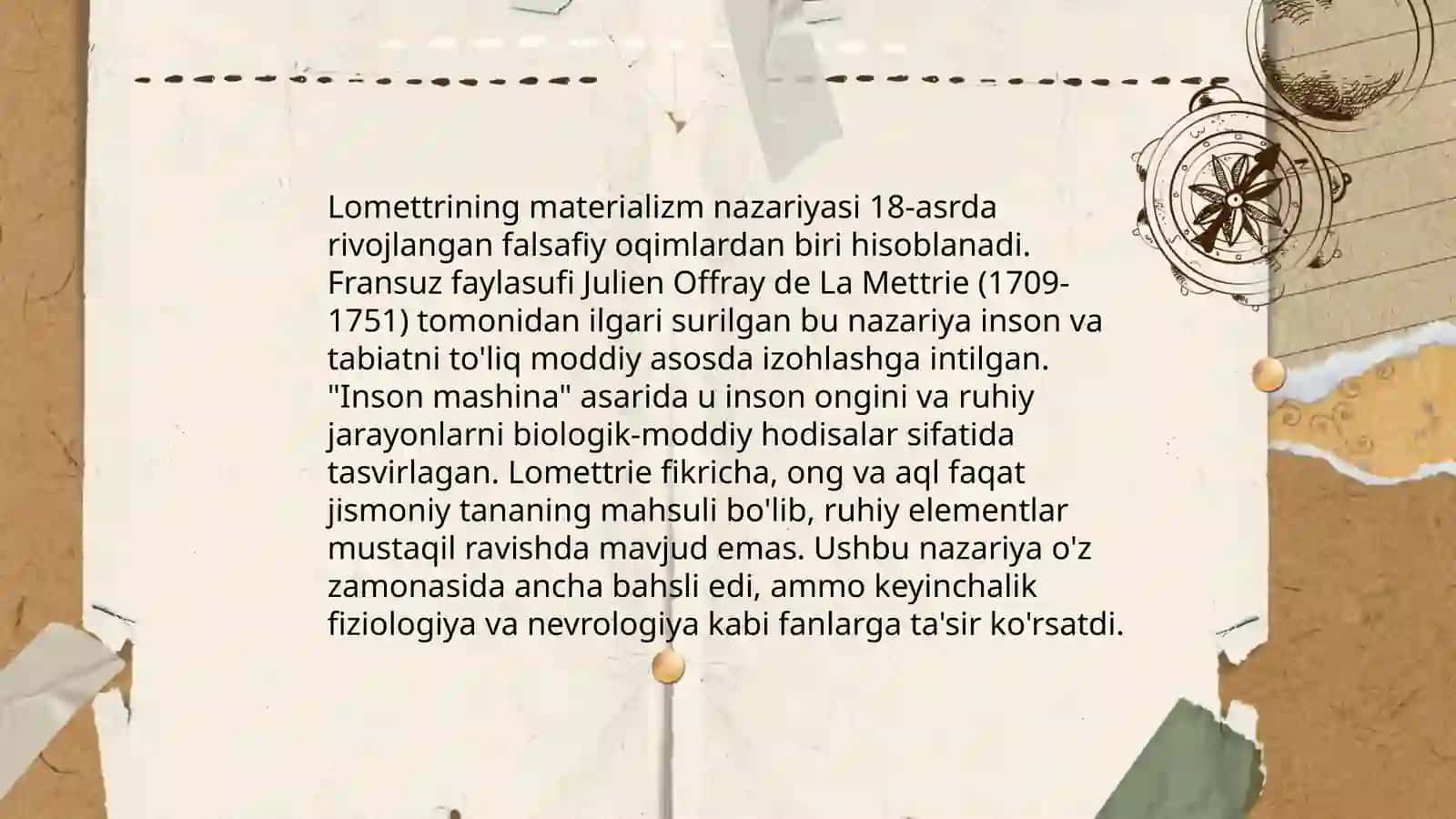 J.O. Lomettri,I.O.Byuffon nazariyalari 4