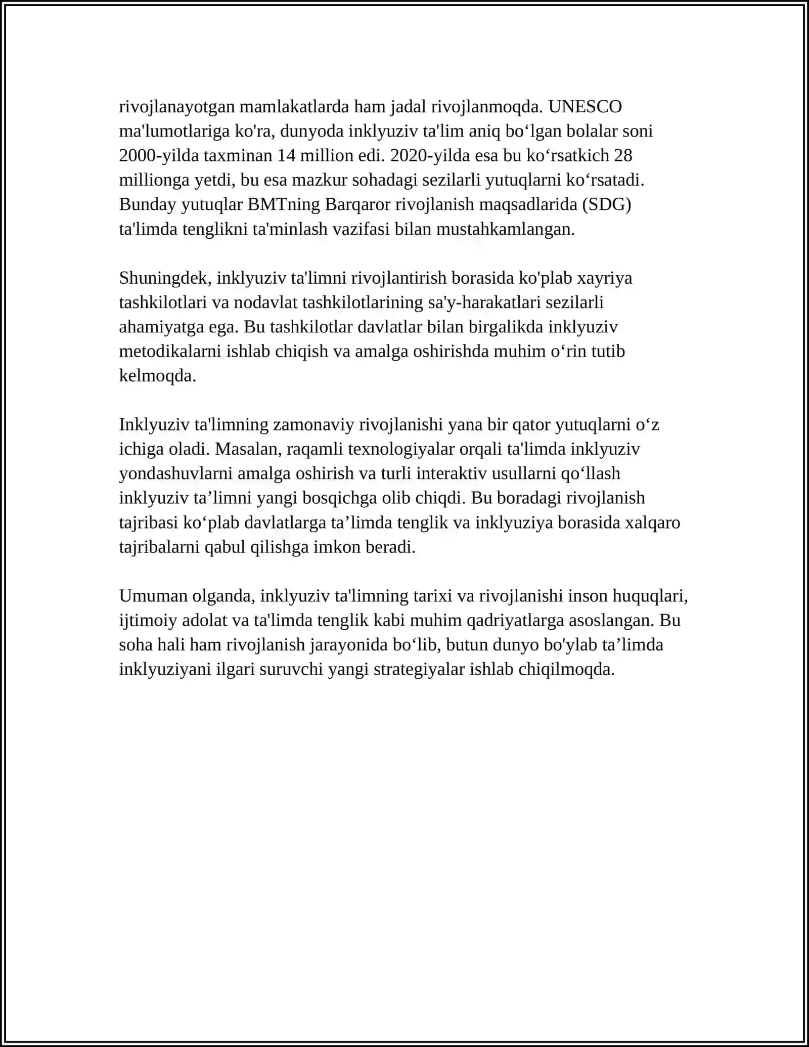 INKLYUZIV TAʼLIM KURSINING PREDMETI MAQSADI VA VAZIFALARI 4