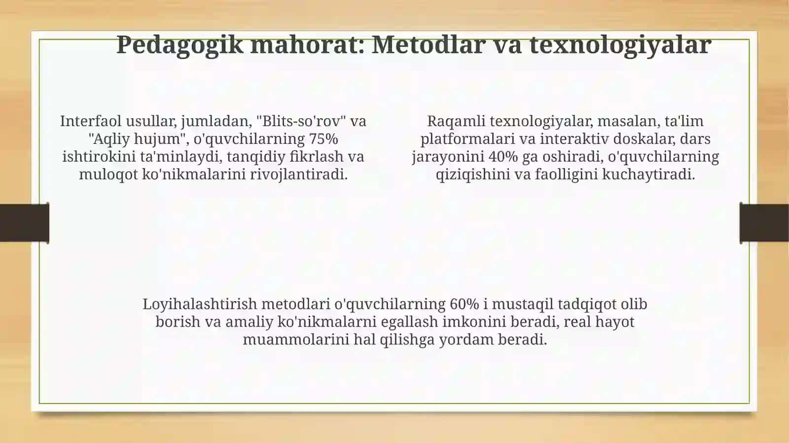 Oz komplektli maktablarda o‘qitish xususiyatlari 4