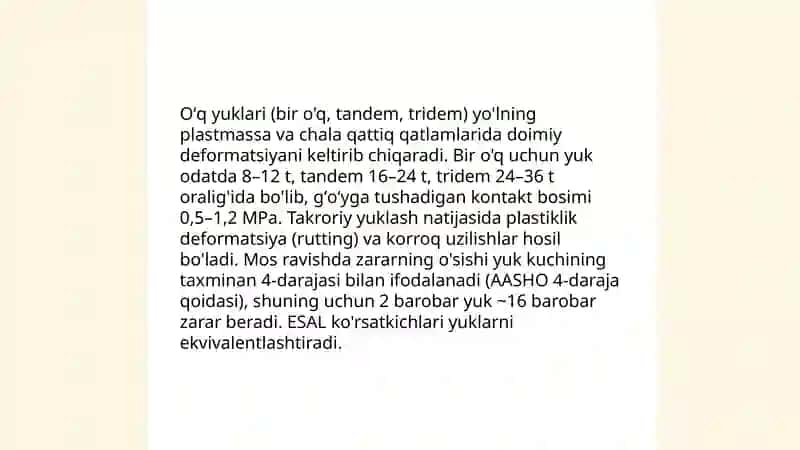 Avtomobilning yoʻlga tasiri 4