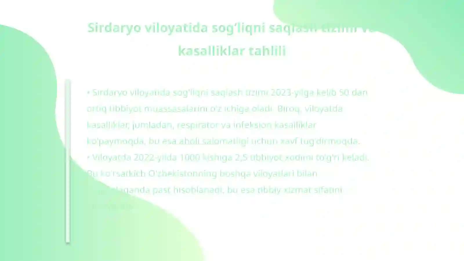 Sirdaryo viloyati tibbiy geografik xususiyatlari 4