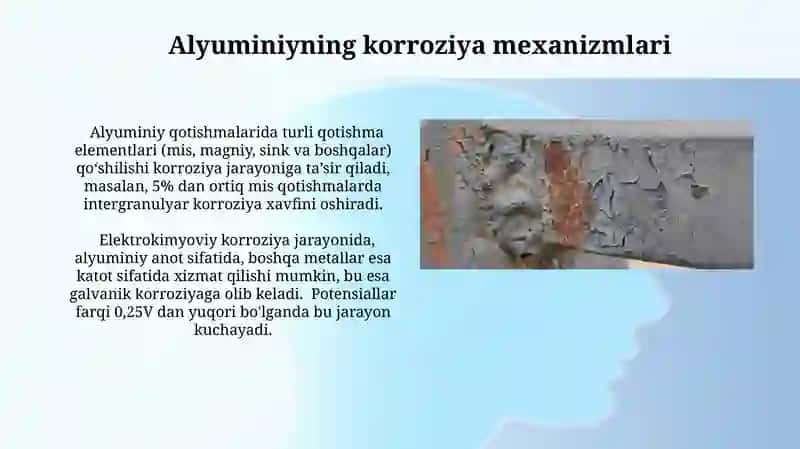 Alyuminiy qotishmalarining korroziyaga chidamliligi 4