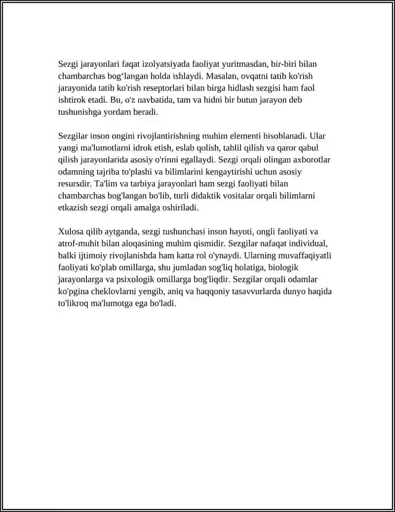 SEZGI HAQIDA UMUMIY TUSHUNCHA 4