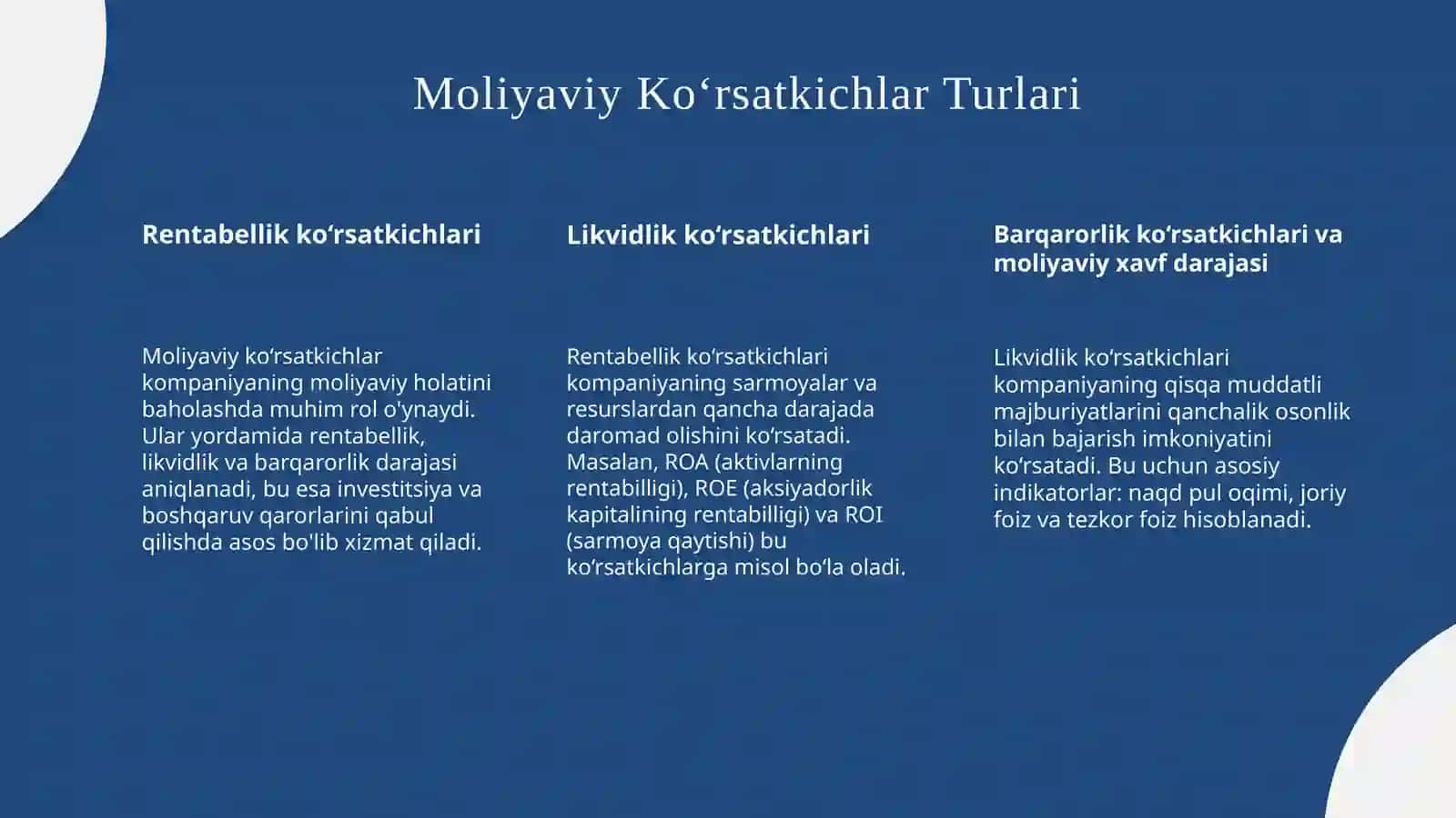 Korxona moliyaviy va iqtisodiy holatiga umumiy baho berish 4