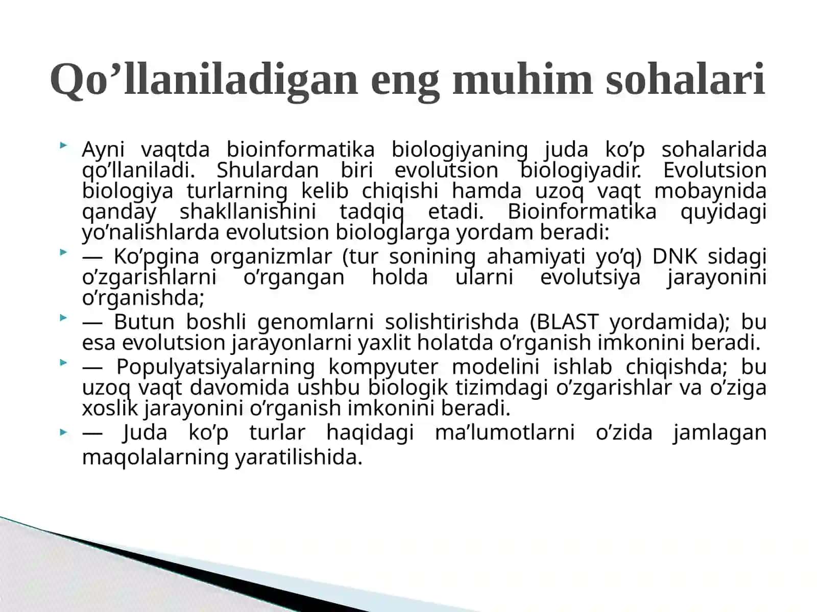 Nukleotidlar ketma – ketligini tahlilini amalga oshiruvchi dasturlar 4