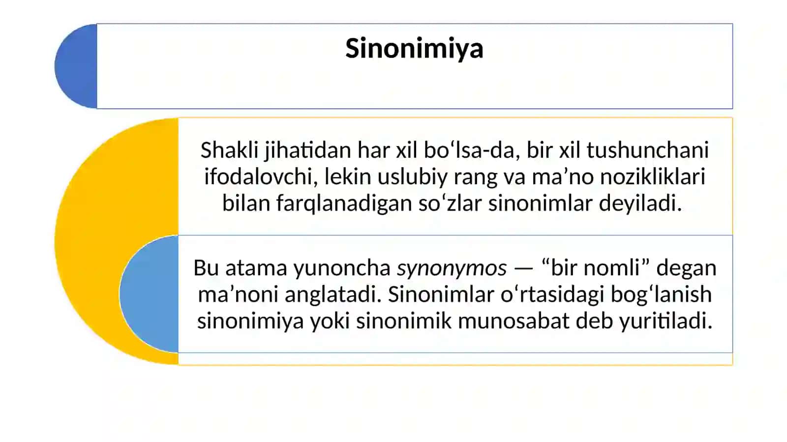 O‘zbek tilida leksik-semantik munosabatlar 4