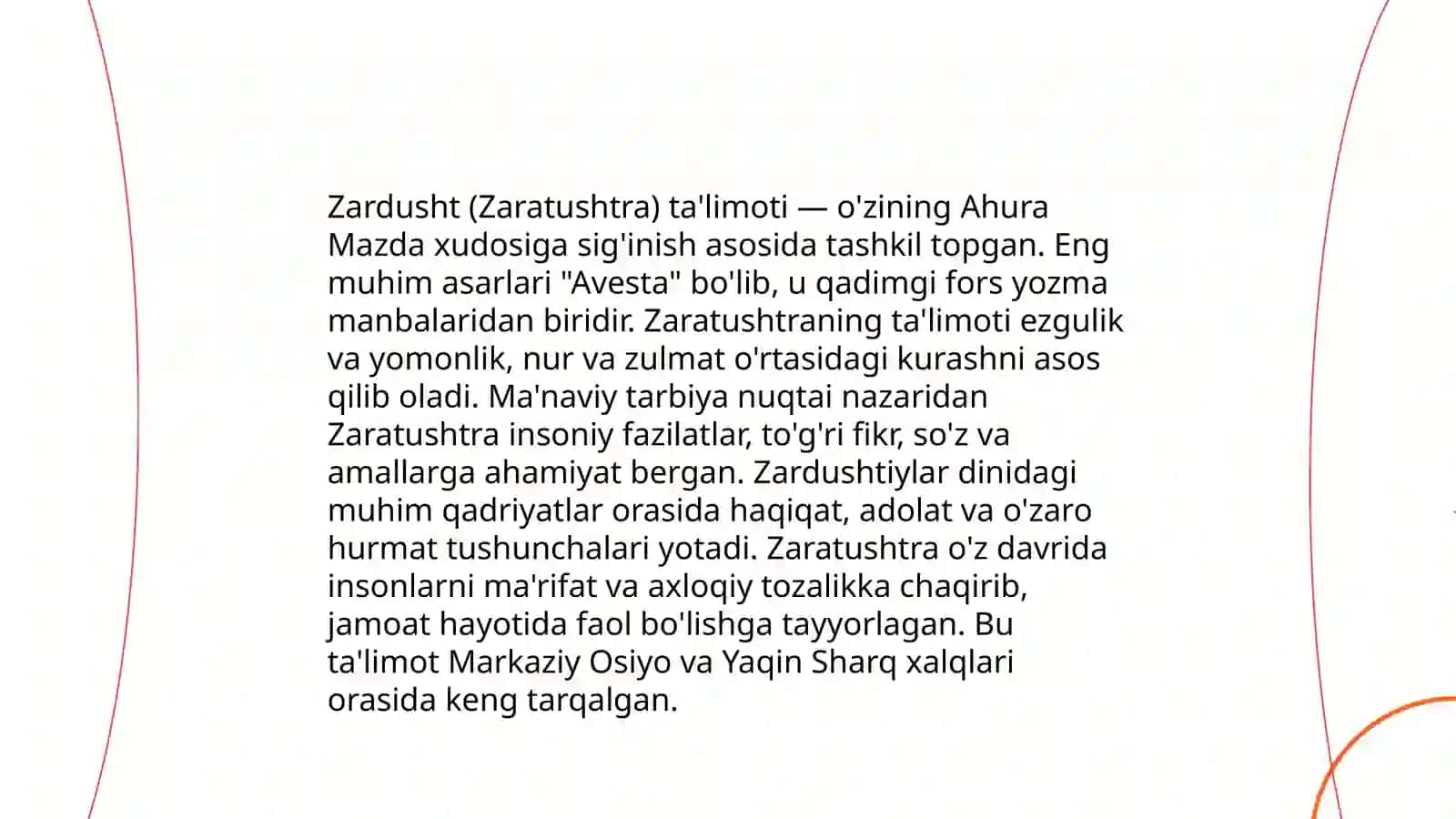 Avestoning qadimiy qòlyozma sifatidagi tarbiyaviy ahamiyati 4