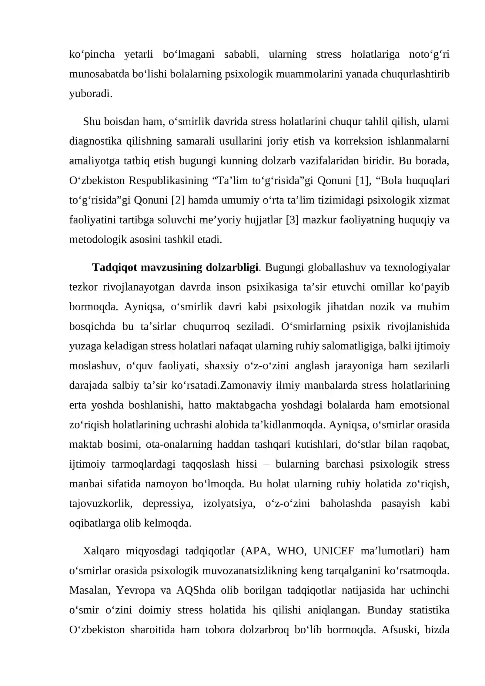 O‘SMIRLIK DAVRIDA STRESS HOLATLARI VA ULARNI KORREKSIYA QILISH METODLARI 4