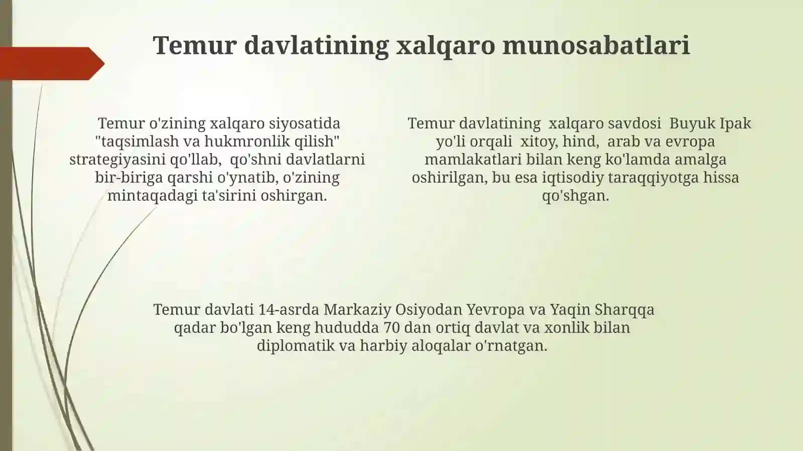Temur imperiyasining chegaralari va hududlari 4
